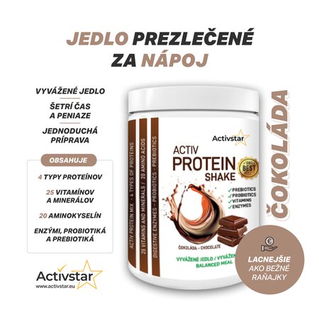 Activ Protein shake Cioccolato 480 g
