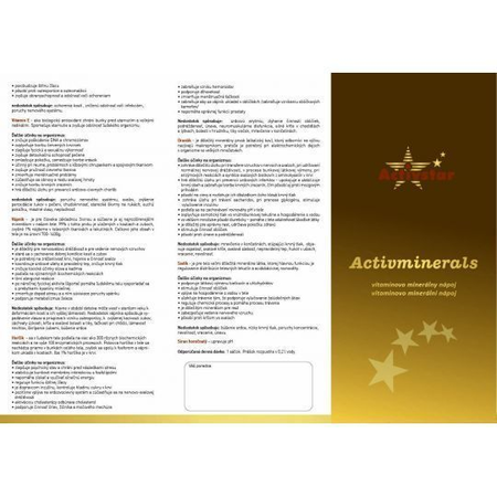 Foglietto illustrativo Activmineral A4 - 50 pz.