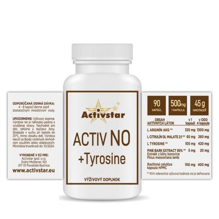 Activ NO + Tirosina 90 capsule vegane